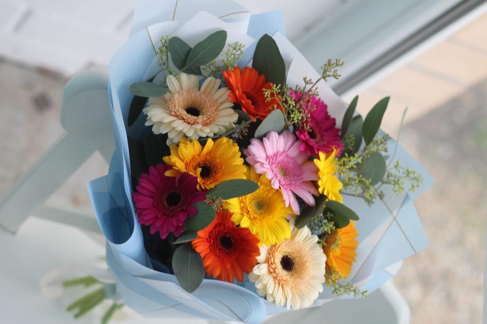 Букет цветов из: Герберы в Сараи