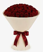 Букет 101 Бордовая роза Блэк Бакарра в Сараи