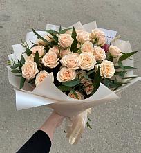 Букет Кремовые розы Латте #REPLACE_PRED# Сараи