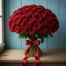 Букет Красные розы Блэк Меджик в Сараи