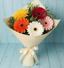 Букет цветов из:  Герберы в Сараи
