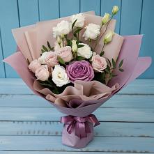 Букет цветов из:  Розы и Лизиантусы в Сараи