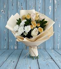 Букет цветов из:  Розы и Хризантемы в Сараи