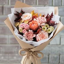 Букет цветов из:  Гвоздики, Хризантемы и Розы в Сараи