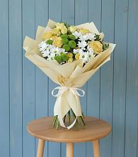 Букет цветов из:  Хризантемы и Розы #REPLACE_PRED# Сараи