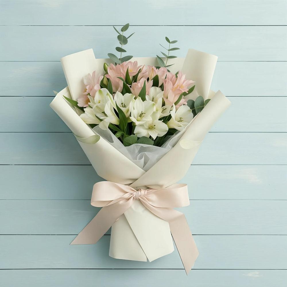 Букет цветов из: Альстромерии в Сараи