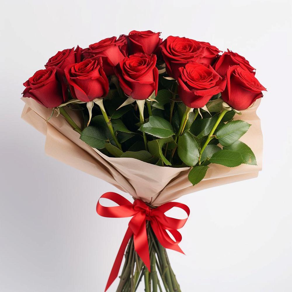 Букет 11 Красных роз Эдлесс Лав в Сараи
